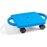 Blue Indoor Scooter Board with Safety Handles for Kids Ages 6-12