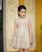 Hydrangea Dress Purple Green Liberty