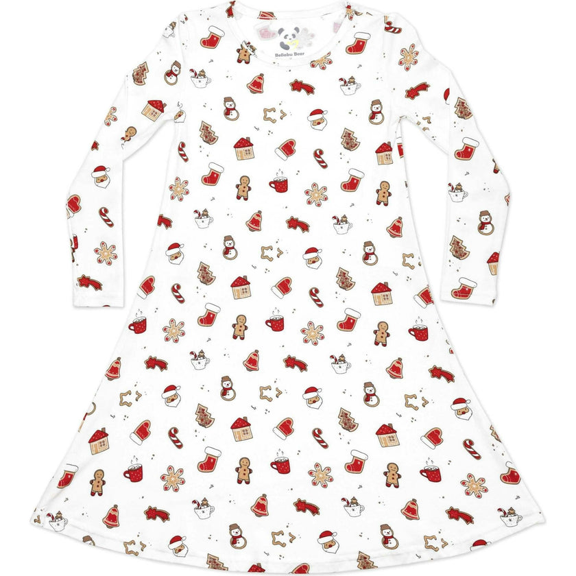 Sugar Cookies Bamboo Girls' Long Sleeve Dress