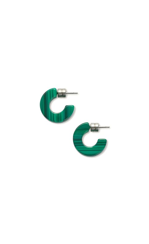Muse Hoops in Malachite