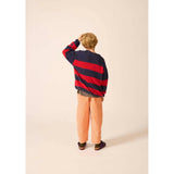 Weekend Sweater in Symphony Stripe, Red