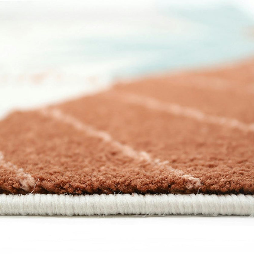 Malena Velvet Graphic Print Rectangular Rug