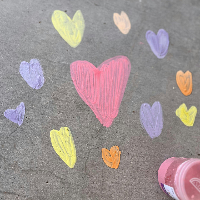 DIY Sidewalk Chalk Paint Set