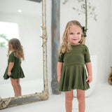 Quarter Sleeve Twirl Dress