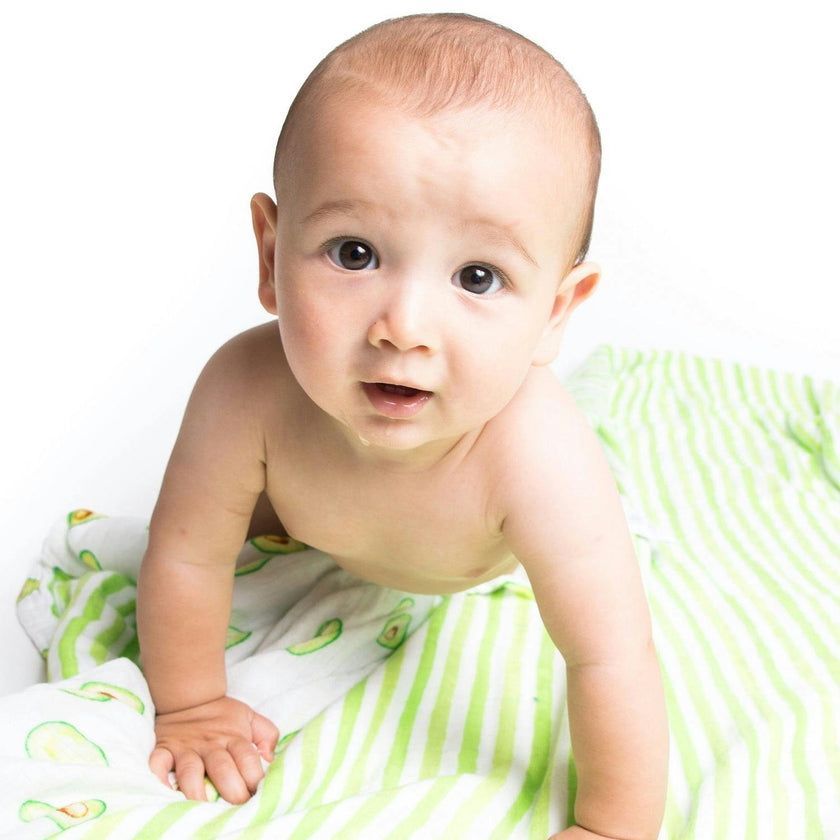 Organic Muslin Four-Layer Reversible Snug Blanket