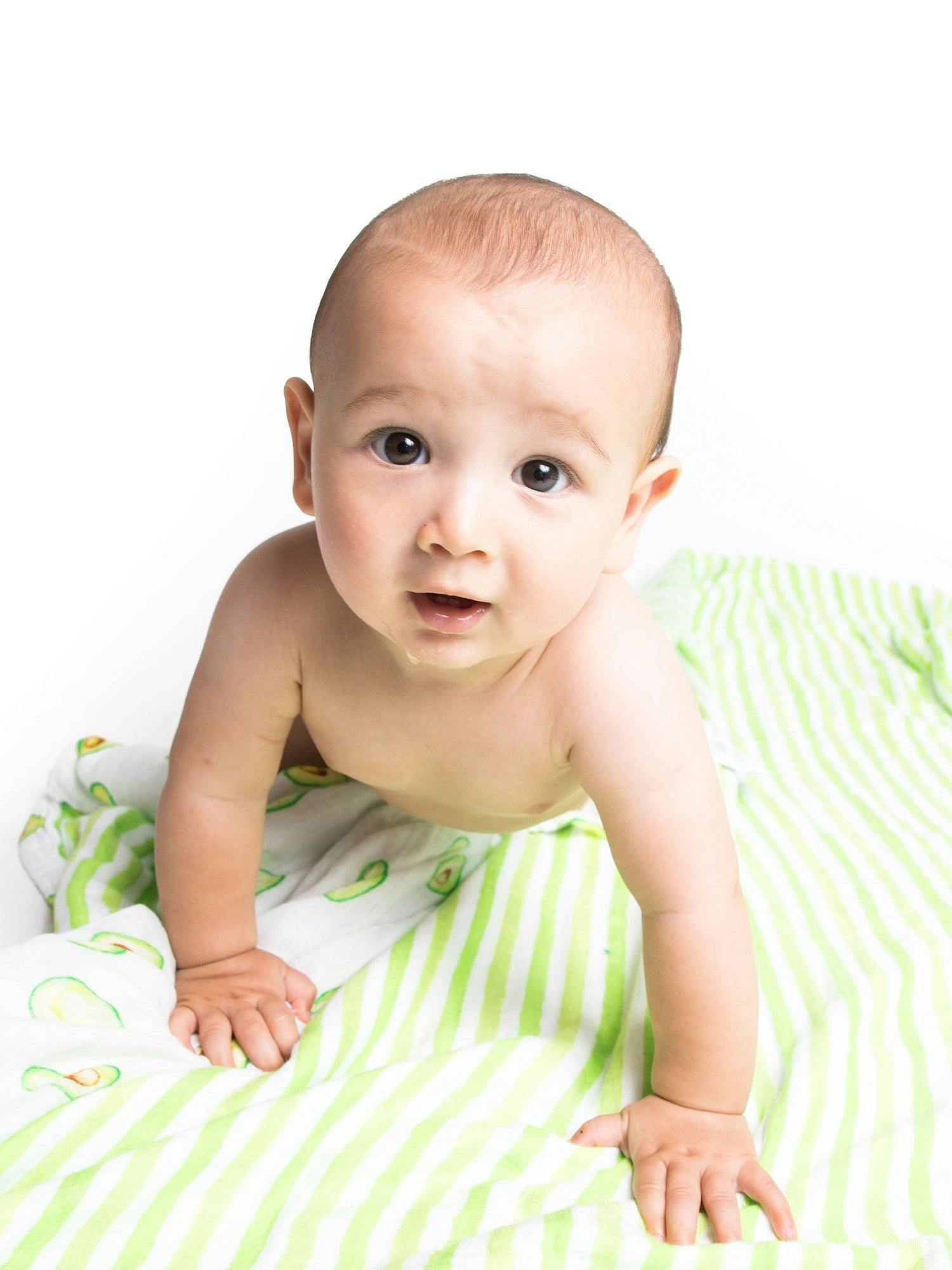 Organic Muslin Four-Layer Reversible Snug Blanket