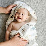 Infant Hooded Towel - Party Animals
