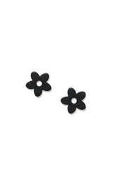 Petite Flower Charms in Black Matte