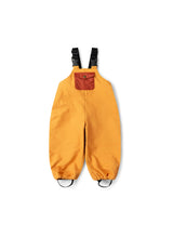 Gold Recycled Lined Waterproof Dungarees, Gold