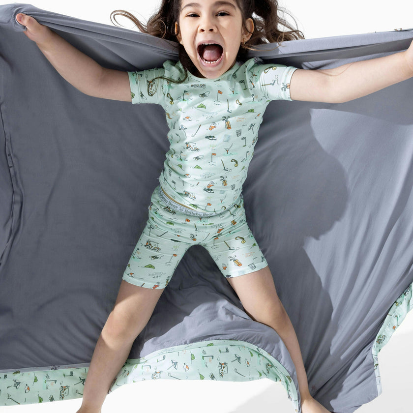 Golf Bamboo Kids Pajama Short Set