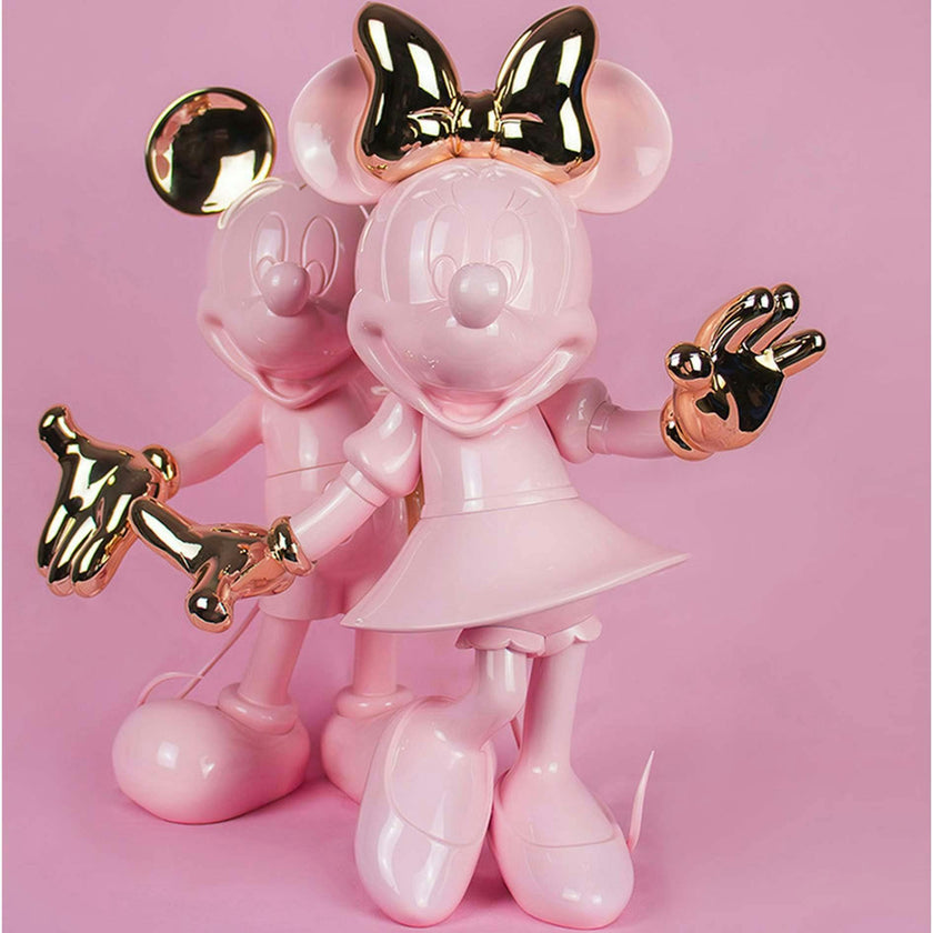 Minnie WELCOME Pastel Pink & Gold 12in
