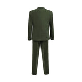 Green Slim-Fit Suit Set