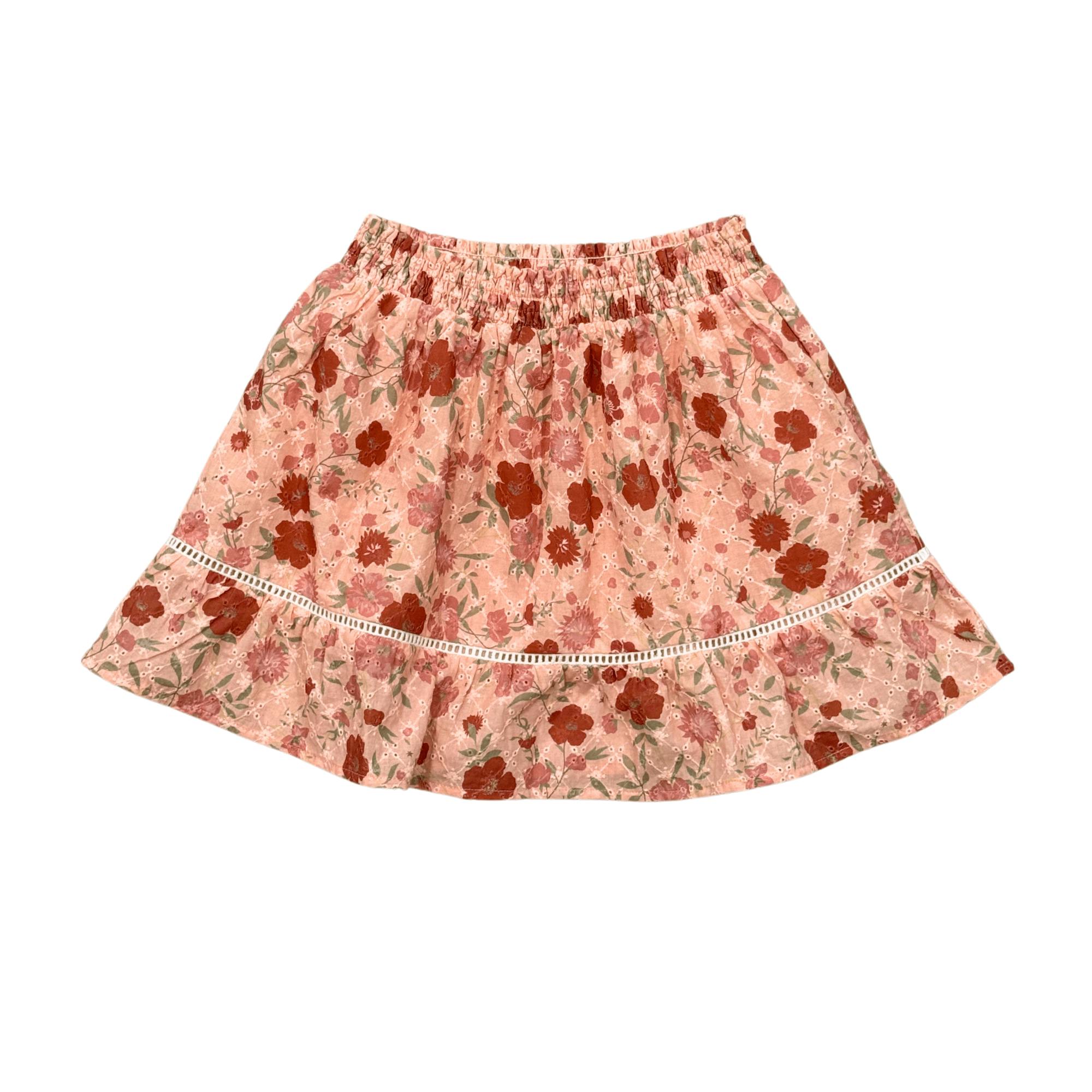 Smocked Eyelet Skirt