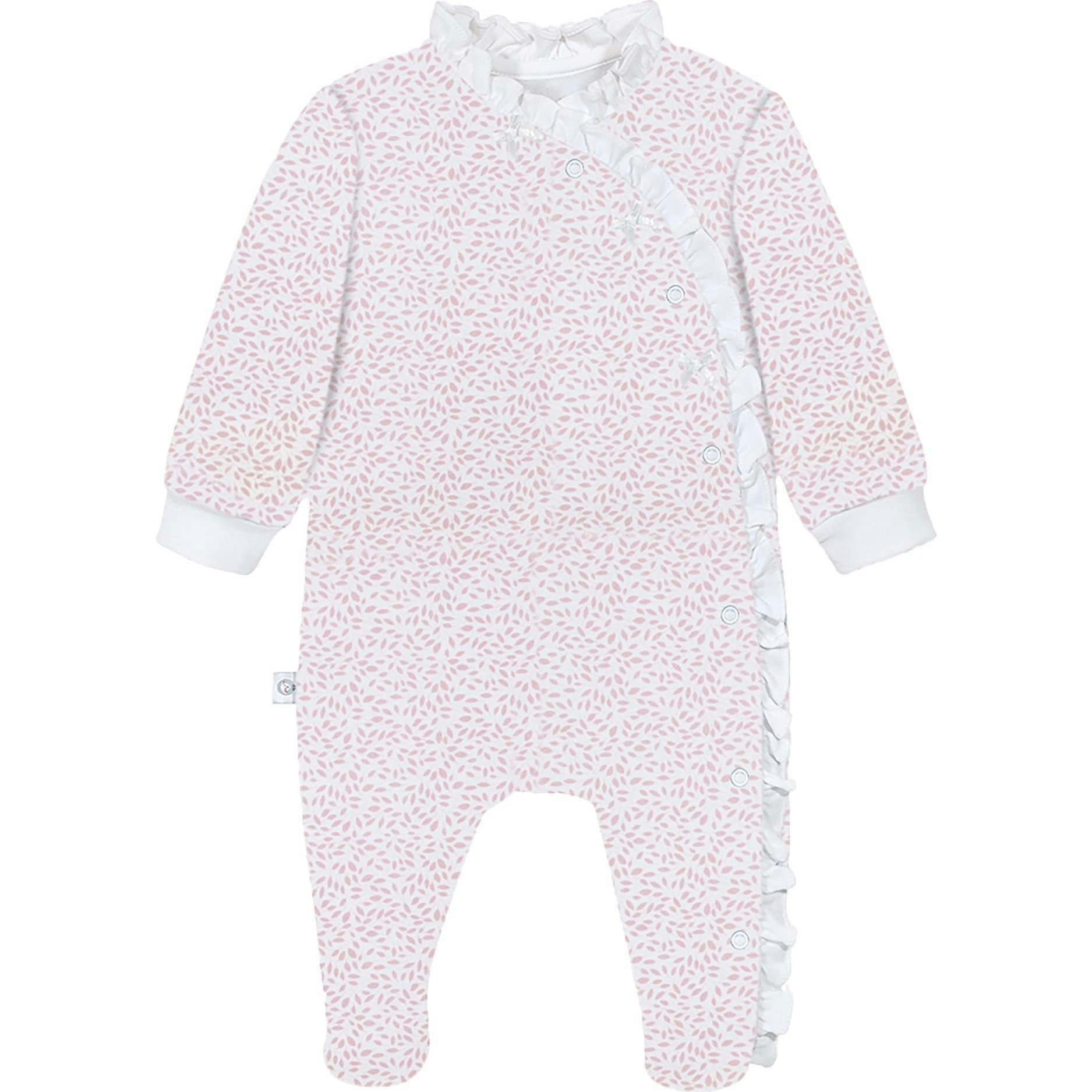 Pink Leaves Pima Baby Pajama
