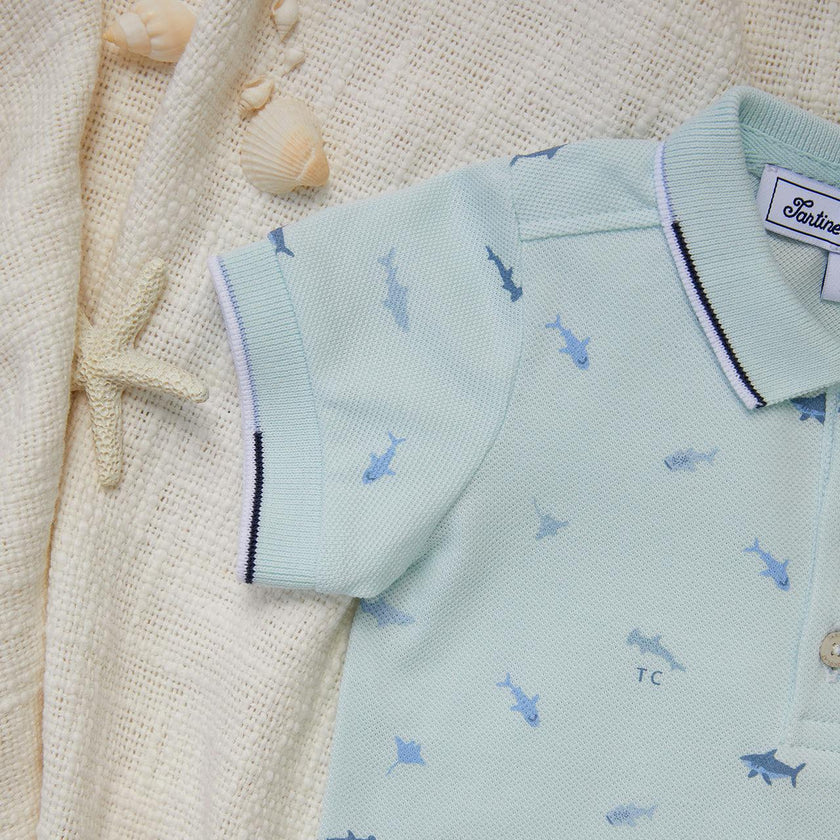 TARTINE ET CHOCOLAT Ocean Friends Baby Polo