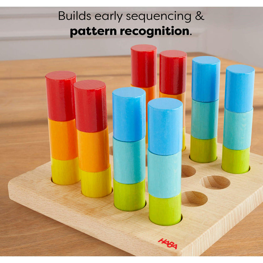 Colorful Towers Wooden Stacking Game