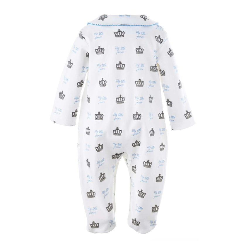 Prince Crown Print Footie