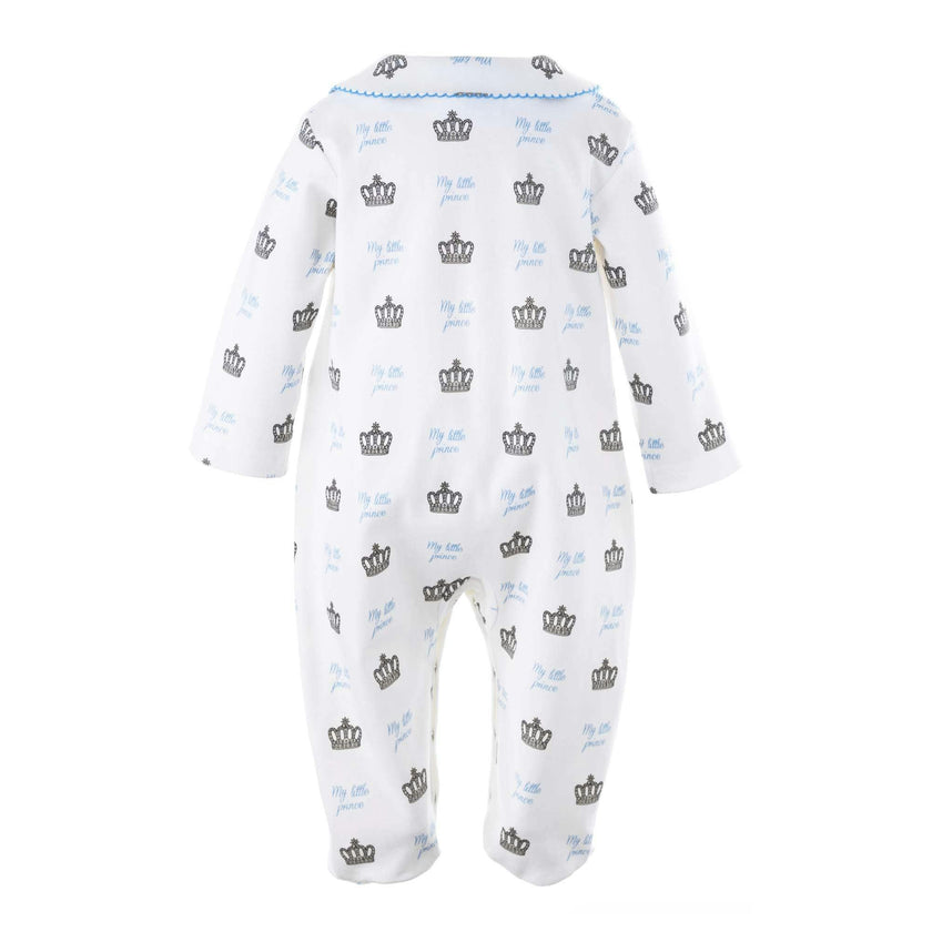 Prince Crown Print Footie