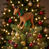 Hand Felted Wool Horse Wreath Christmas Tree Topper