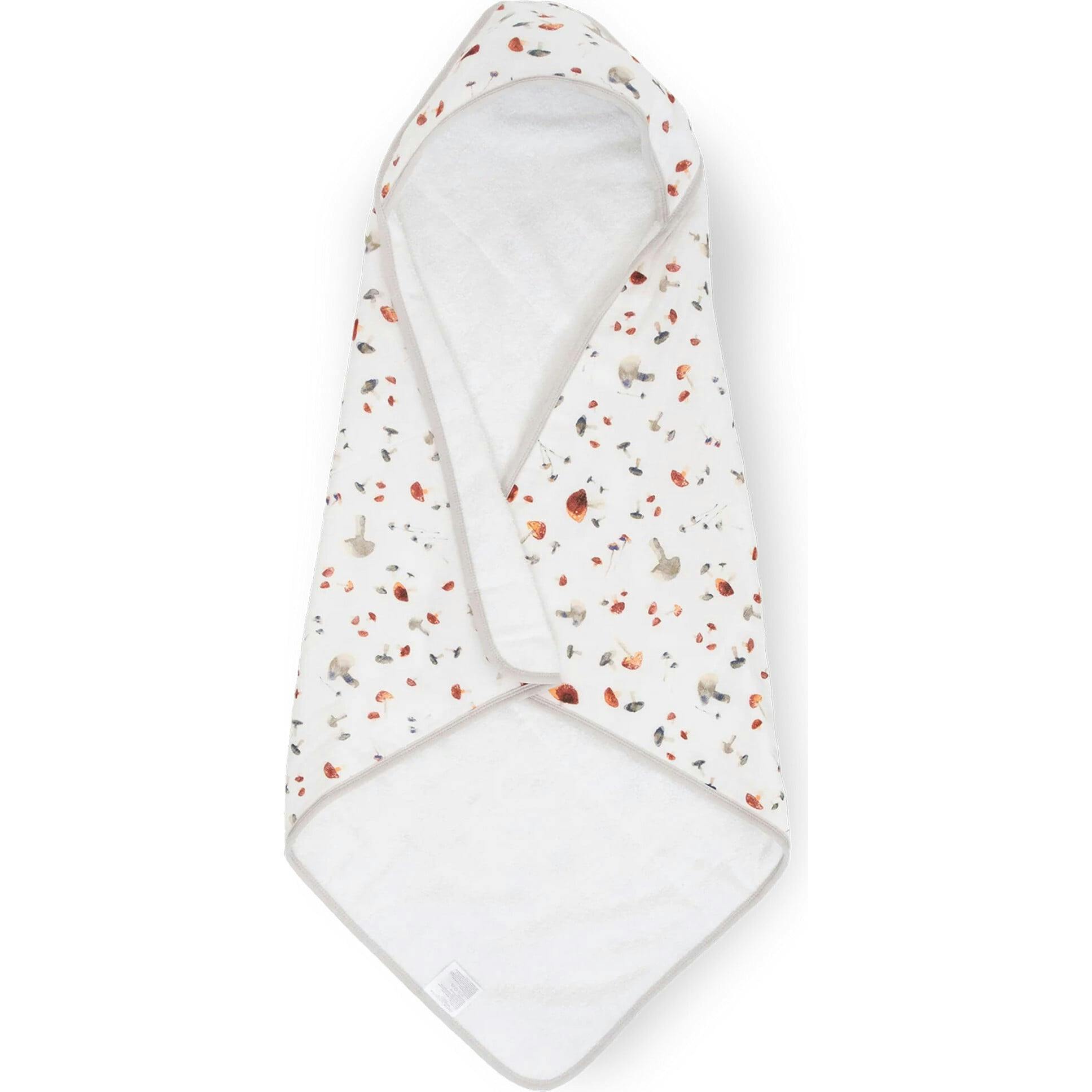 Infant Hooded Towel - Mushrooms