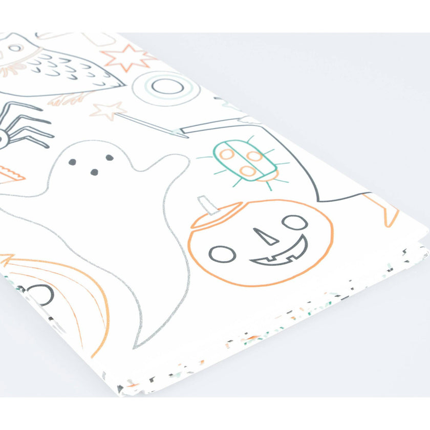 Halloween Color In Activity Tablecloth