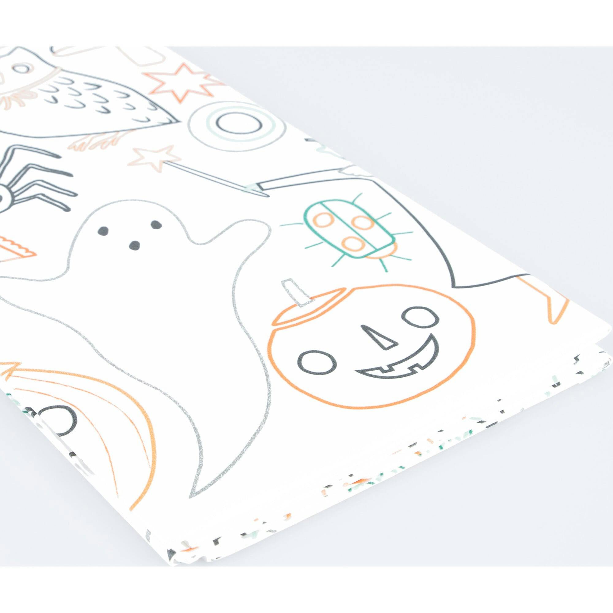 Halloween Color In Activity Tablecloth