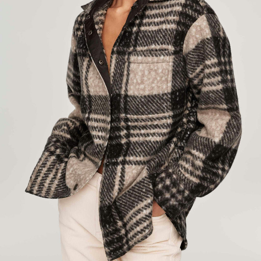 Faye Shirt | Fuzzy Plaid