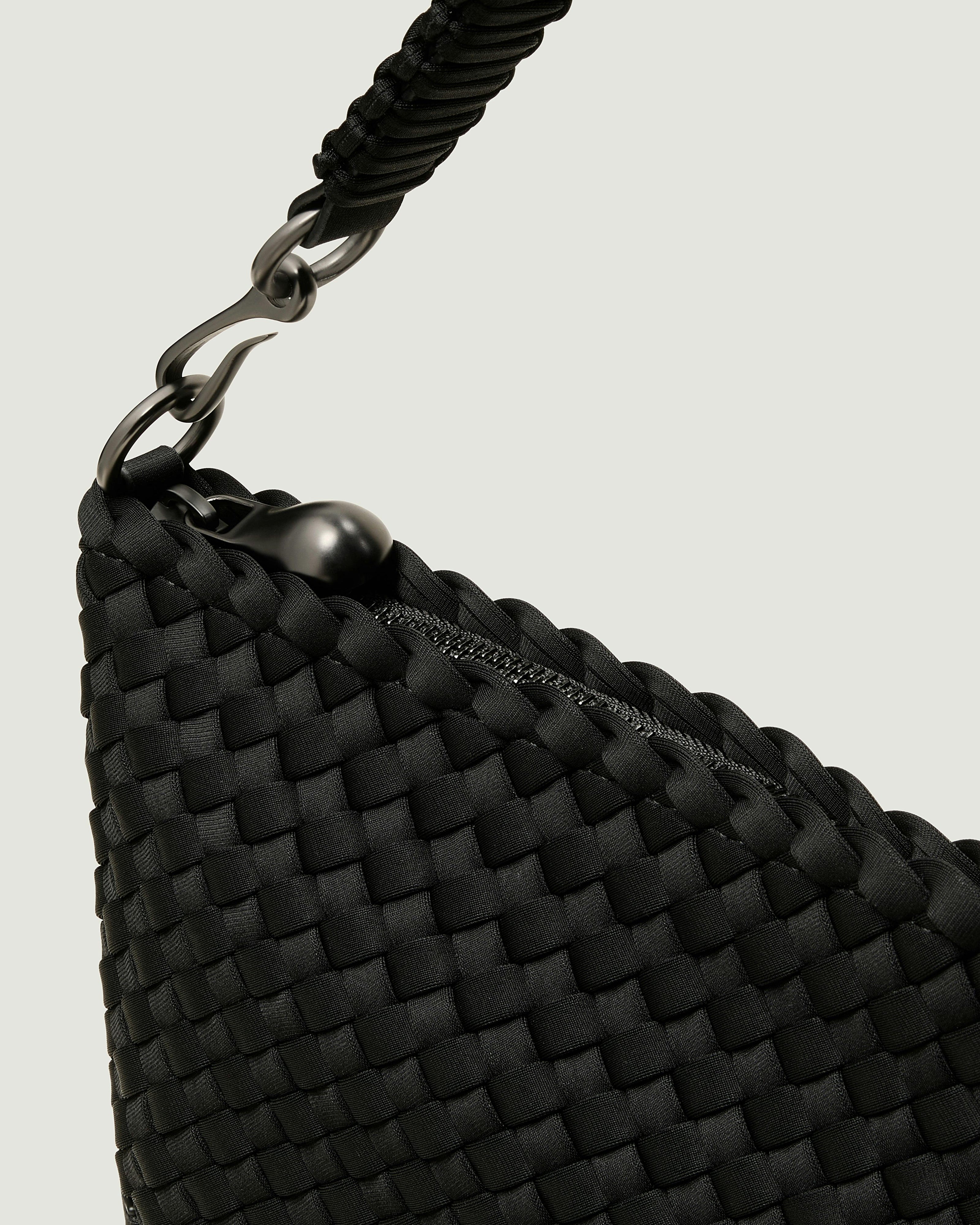 Porto Medium Half-Moon Bag | Onyx