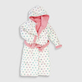 Cozy Switch Robe – Reversible Glow-in-the-Dark & Sherpa Robe for Kids, Pink Hearts