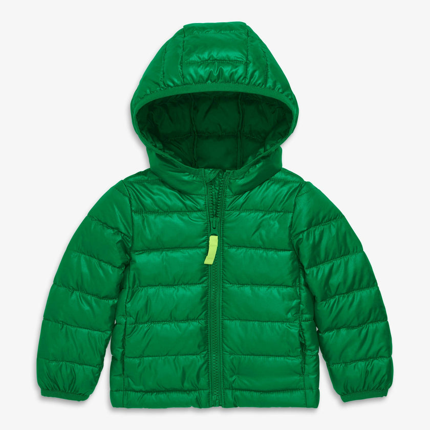 Baby lightweight puffer jacket in solids