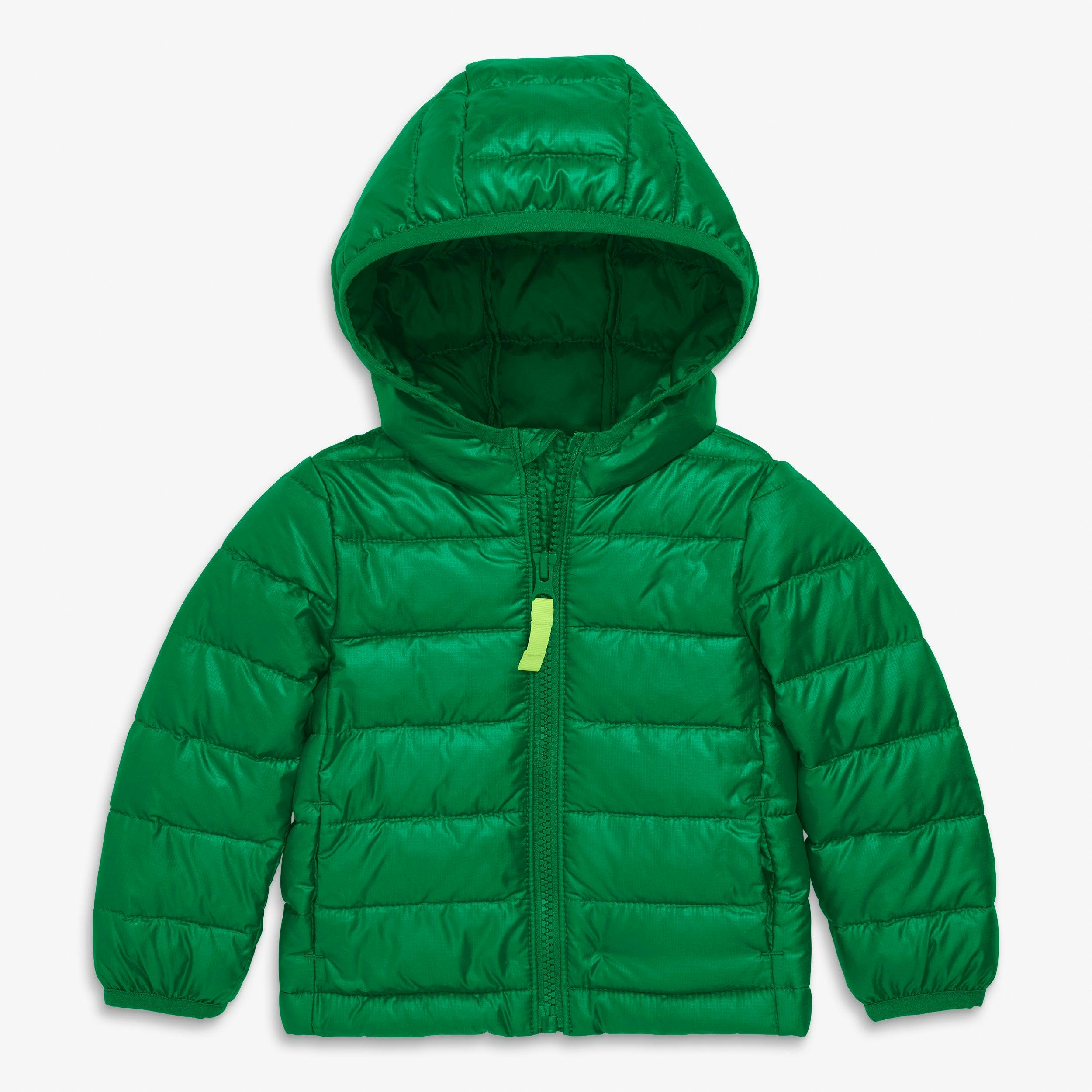 Baby lightweight puffer jacket in solids