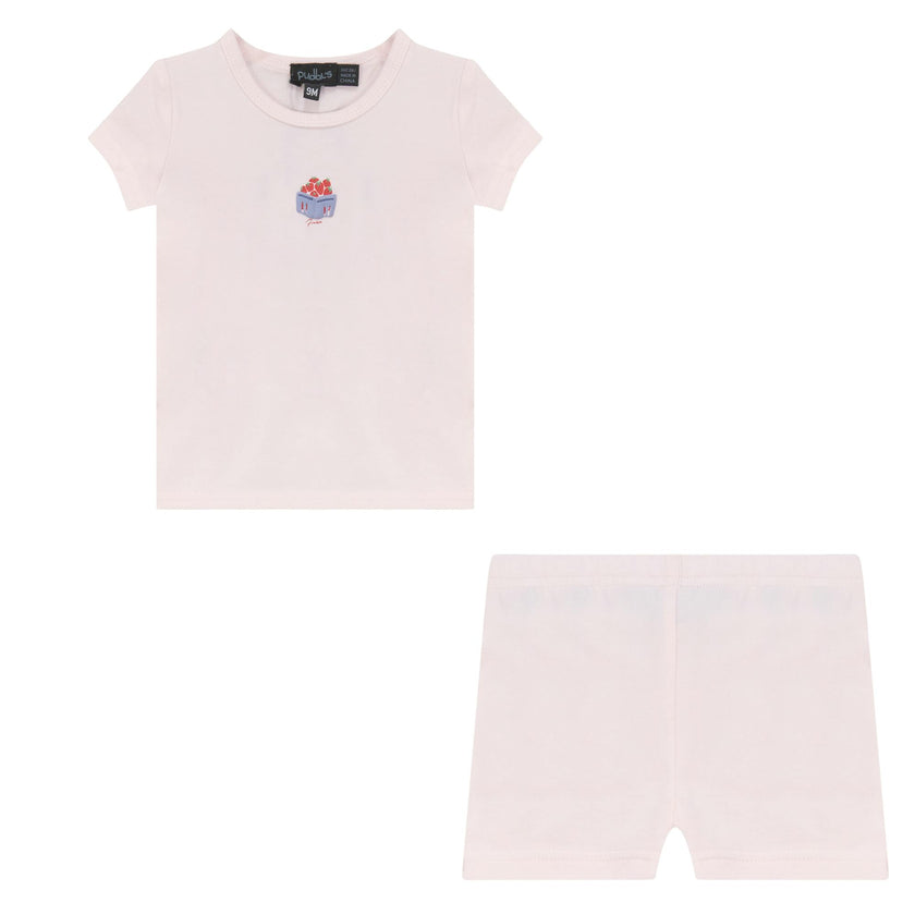 Strawberry Box Shorts Set