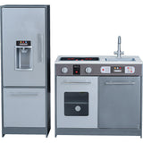 Little Chef Milano Classic Kids Kitchen Playset With 10 Accessories