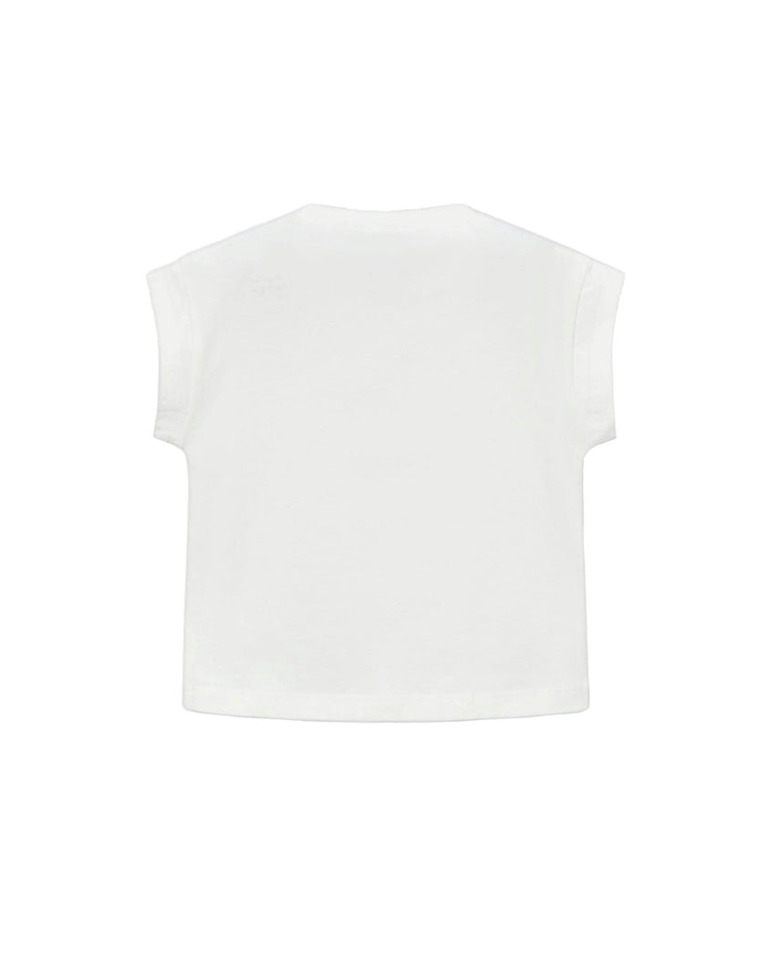 White Doll Print T-Shirt