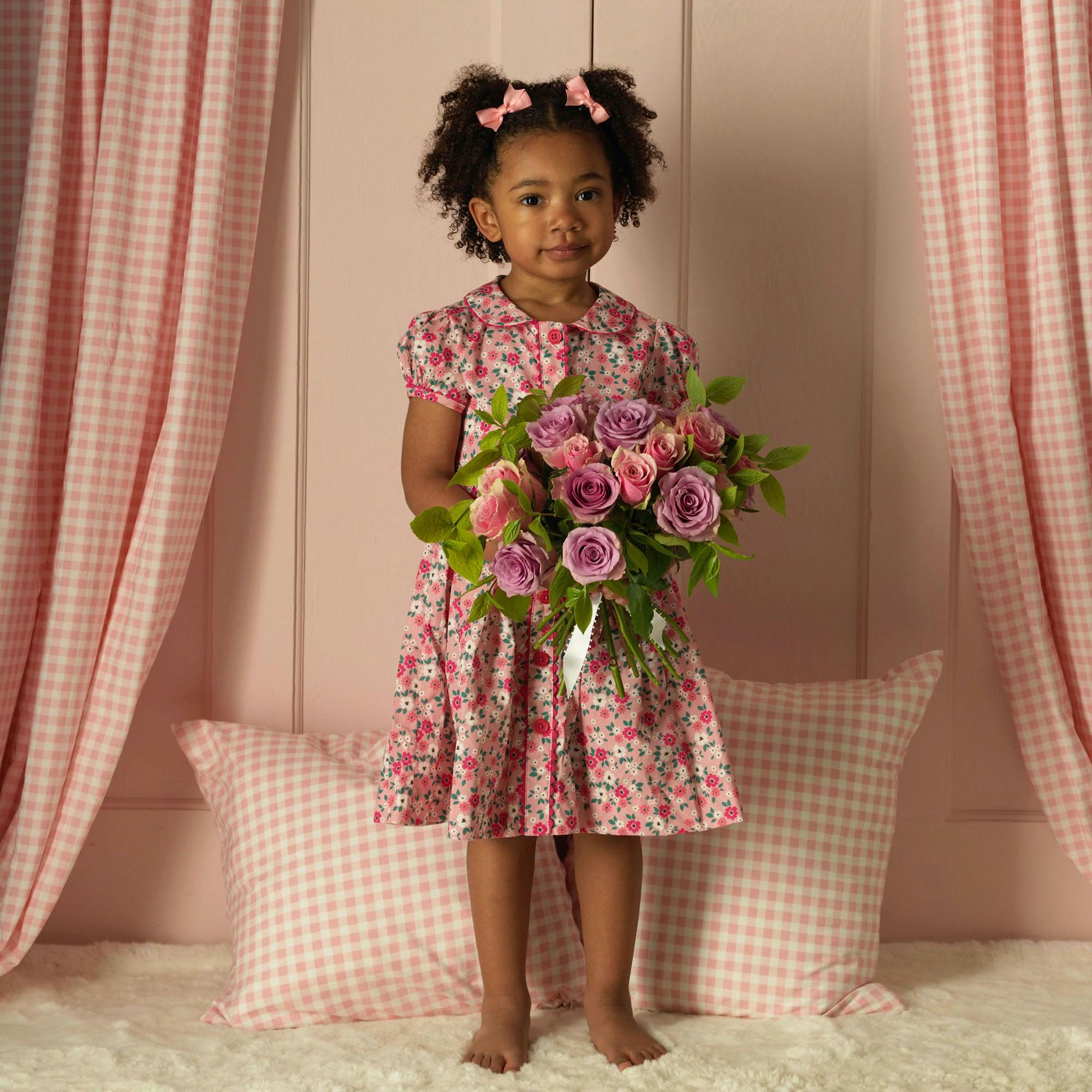 Blossom Flower Button-Front Dress