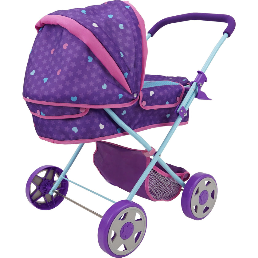 509 Mermaid Doll Pram - Purple & Teal