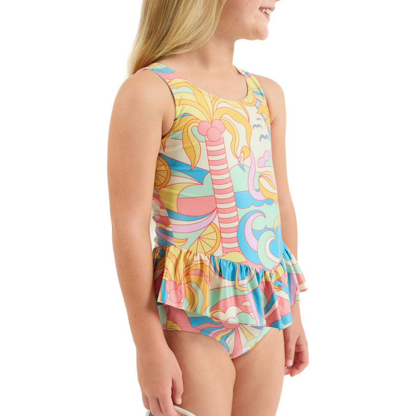 The Paradiso - Girls Ruffle One Piece with Tutu UPF 50+