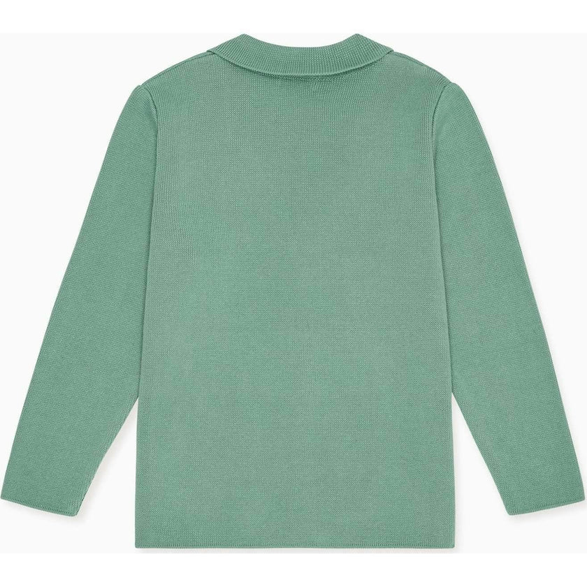 Sage Hector Cotton Boy Cardigan