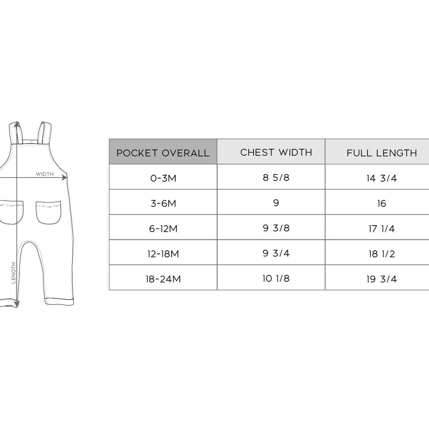 Boys Pocket Overalls in Midnight