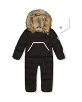 Baby Snug One Piece Snowsuit Adapted For Car Seats Black