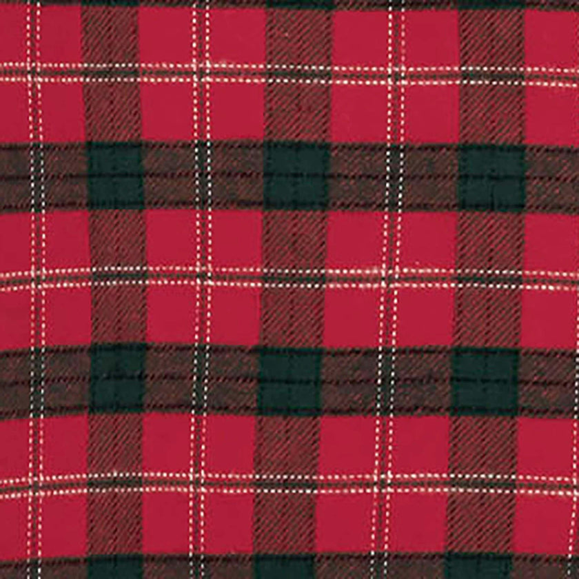 Men's Organic Long Sleeve Flannel Button Down Shirt, Red