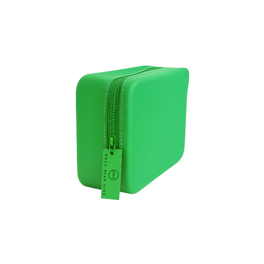 Glitter Gel Zipper Pouch Green