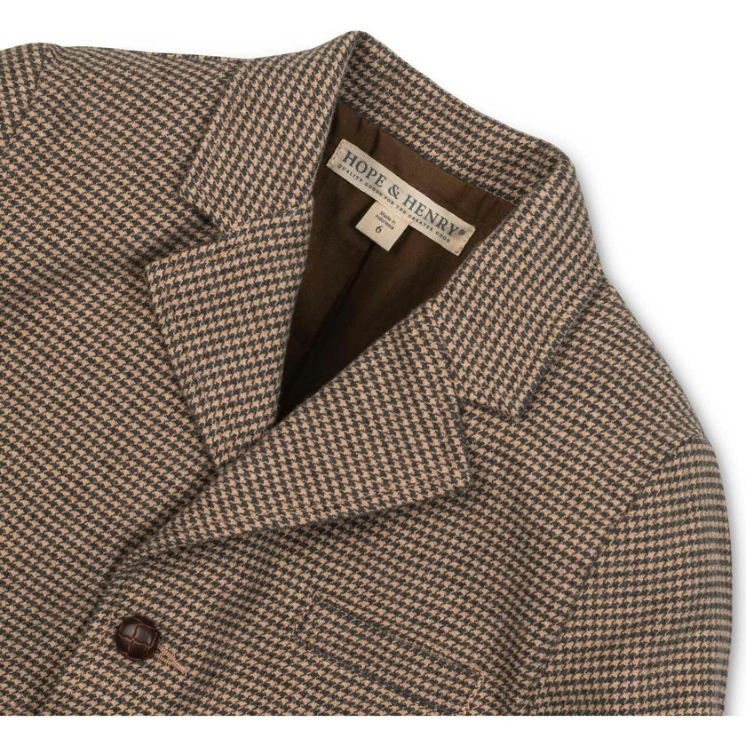 Organic Brushed Cotton Suit Jacket, Brown