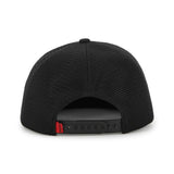 Black Mesh Cap with Adjustable Strap