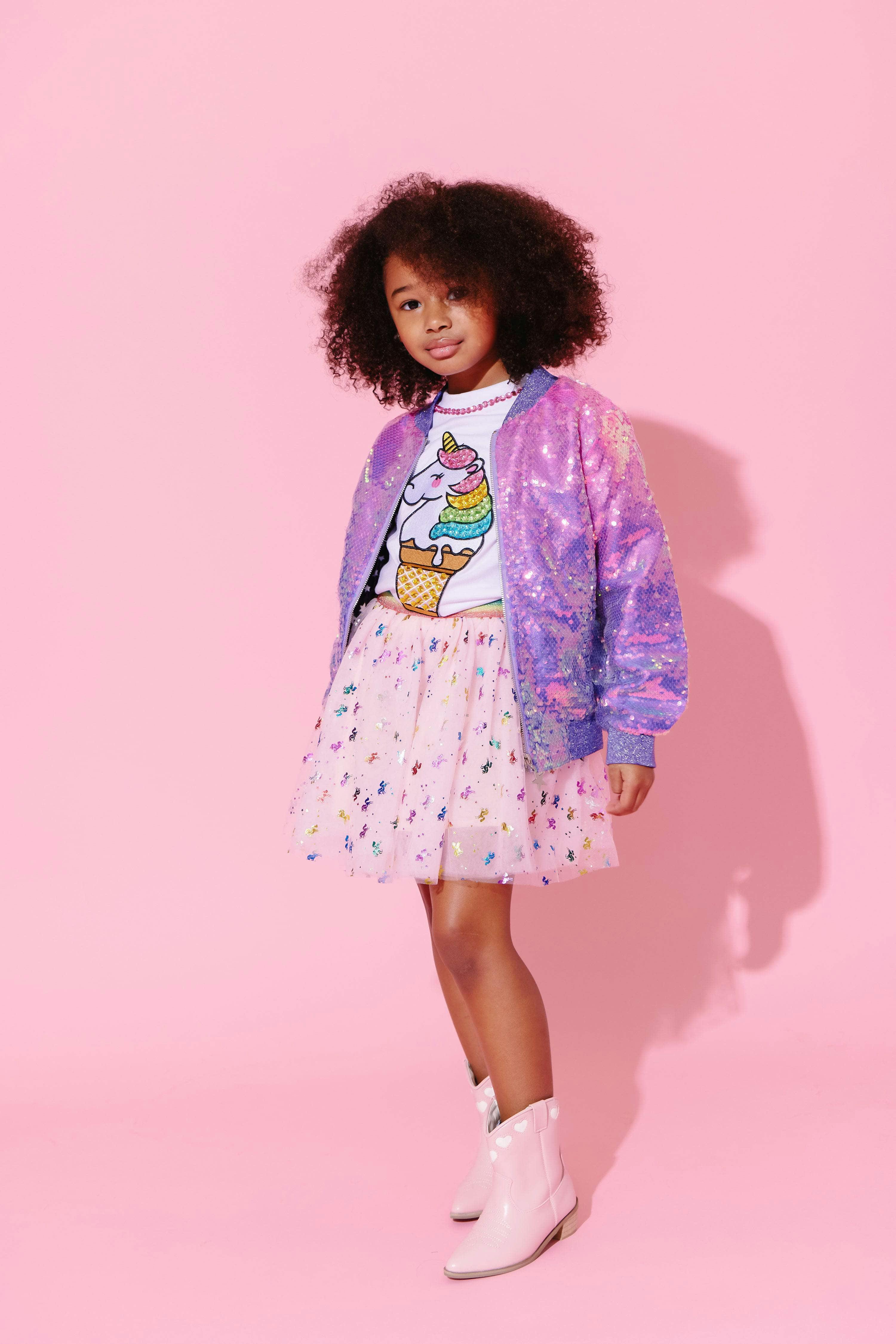 Rhinestone Gem Crew Neck Tee