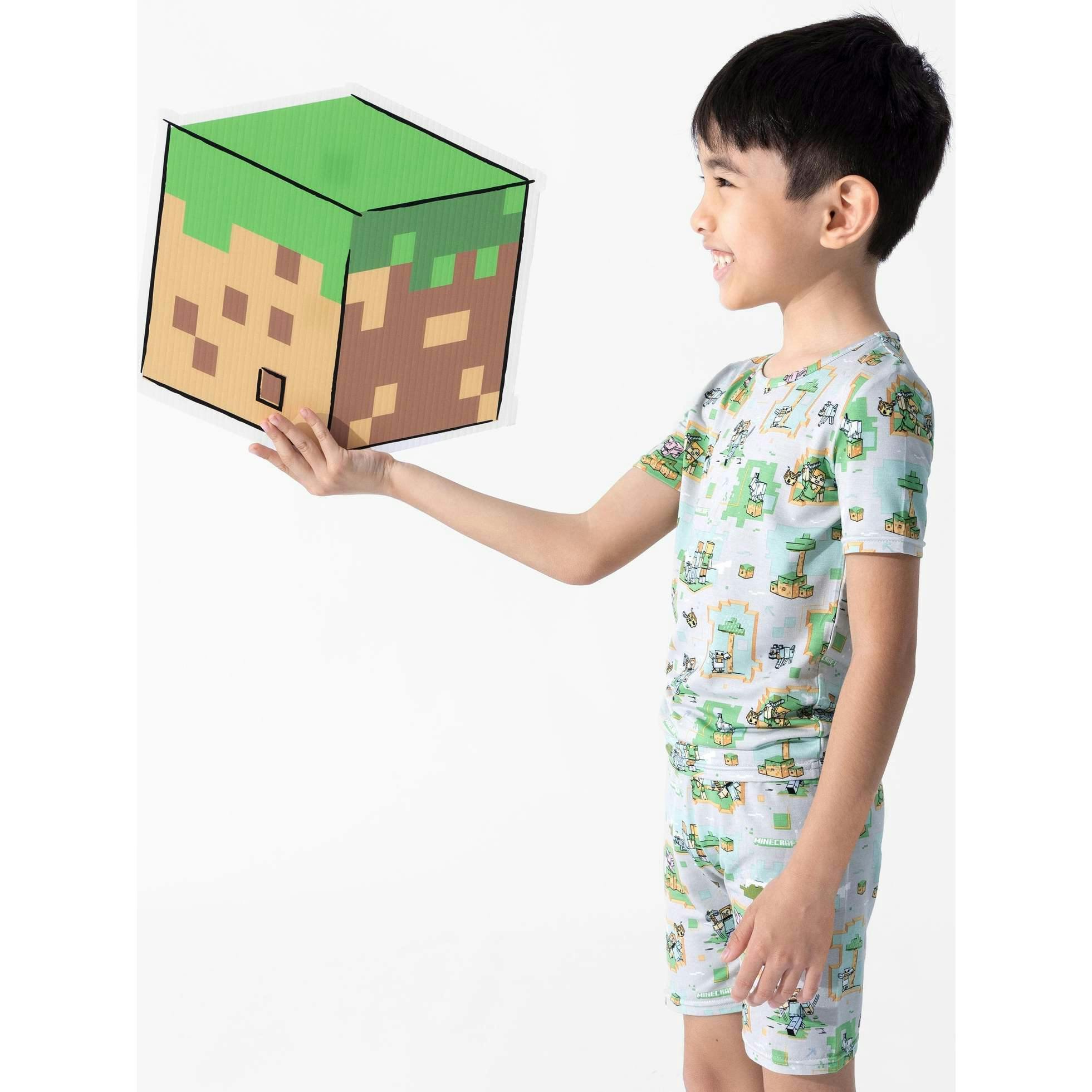 Minecraft Overworld Dreams Kids Pajama Short Set