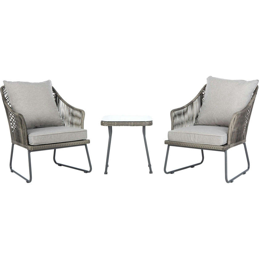 Jensen 3-Piece Rattan Outdoor Lounge Set