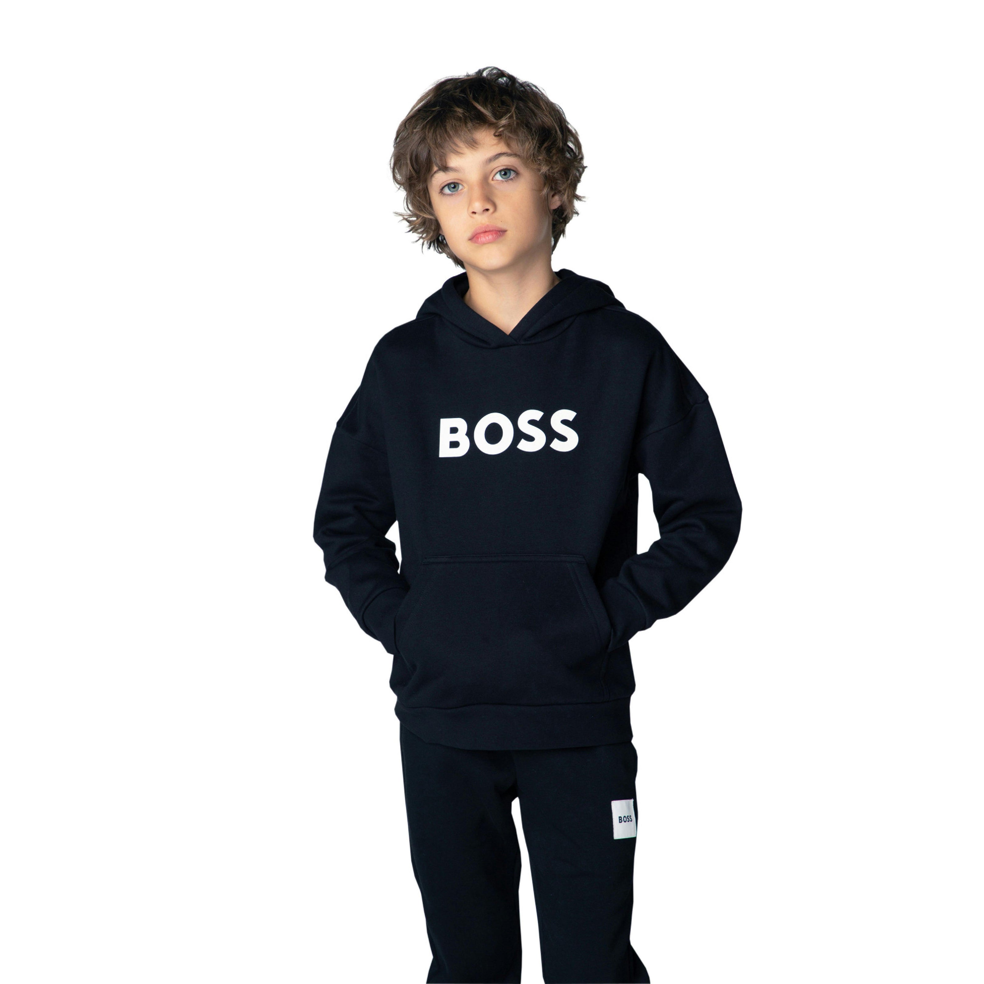 Black Loose-Fit Hoodie