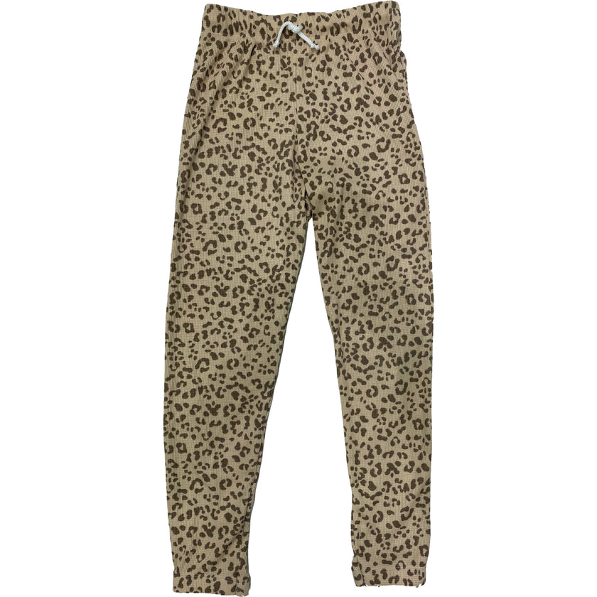 Brown Cheetah Joggers, Brown