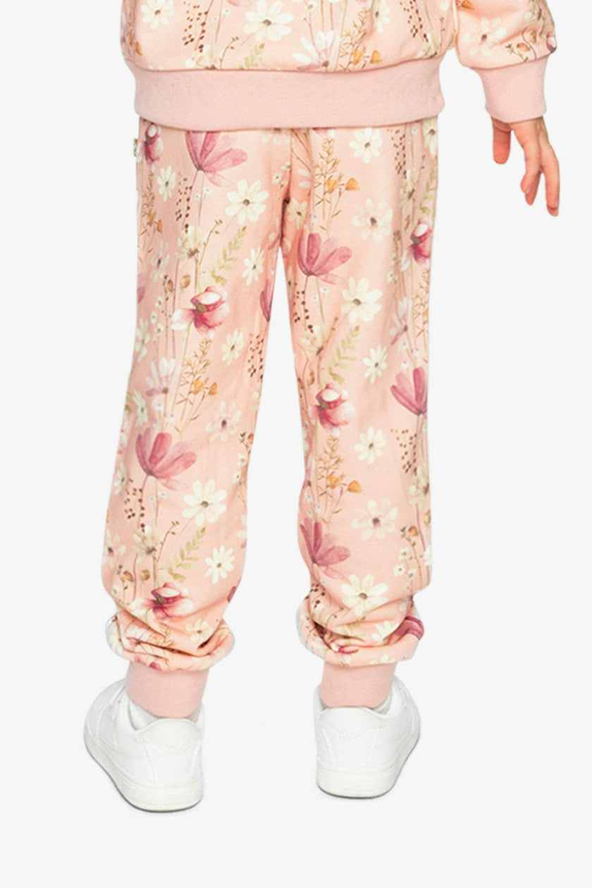 Sweatpants Pink Printed Flowers